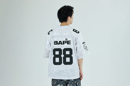 BAPE SOLID CAMO MULTI LOGO 寬鬆版足球球衣T恤