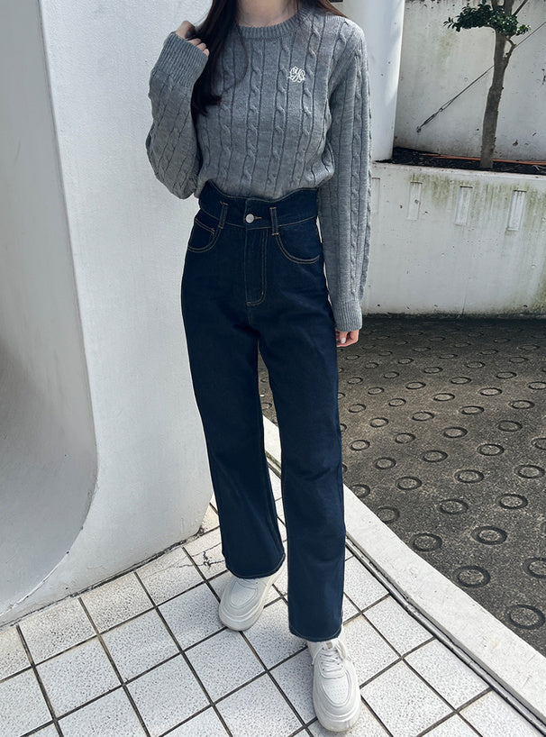 日本代購｜GRL 牛仔褲 - ウエストウェーブ設計牛仔褲｜GRL