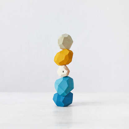 Blue bottle 藍瓶咖啡 tumi-isi 藍色木製積木