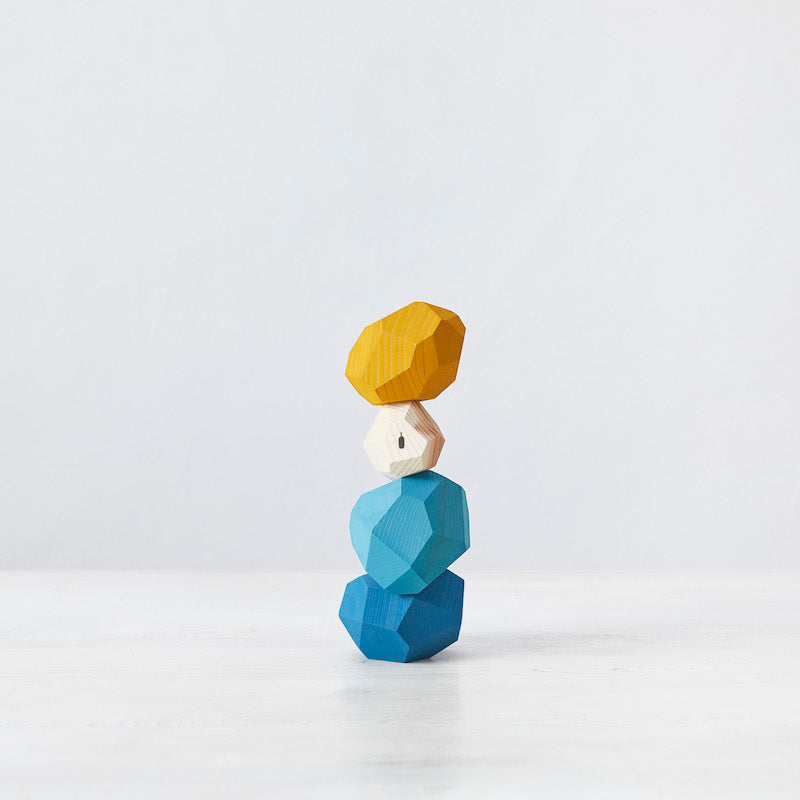 Blue bottle 藍瓶咖啡 tumi-isi 藍色木製積木