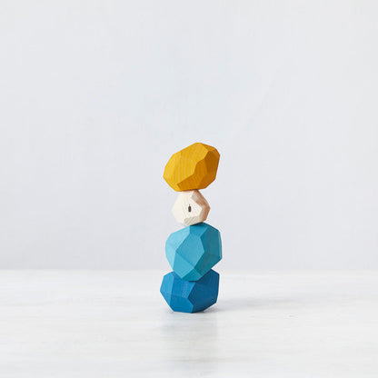 Blue bottle 藍瓶咖啡 tumi-isi 藍色木製積木