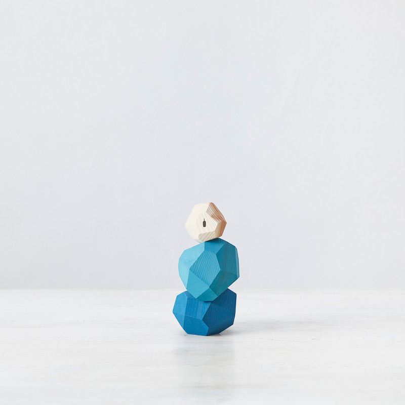 Blue bottle 藍瓶咖啡 tumi-isi 藍色木製積木