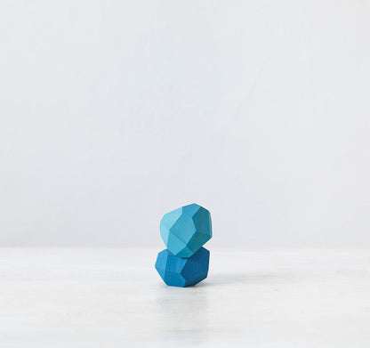 Blue bottle 藍瓶咖啡 tumi-isi 藍色木製積木