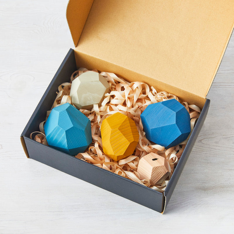 Blue bottle 藍瓶咖啡 tumi-isi 藍色木製積木