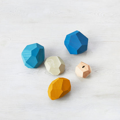 Blue bottle 藍瓶咖啡 tumi-isi 藍色木製積木