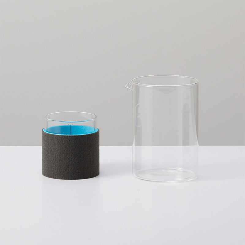 Blue bottle 藍瓶咖啡壺與玻璃杯組合