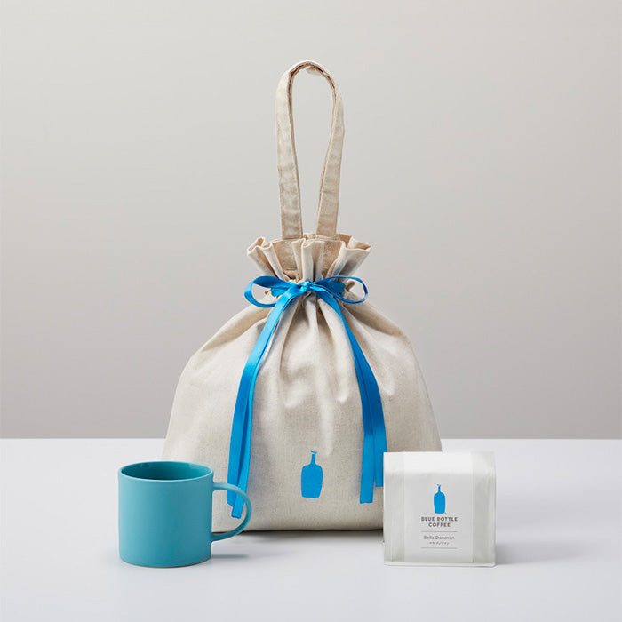 Blue bottle 藍瓶咖啡【線上限定】石頭馬克杯 & 綜合咖啡 組合 in 蝴蝶結包裝
