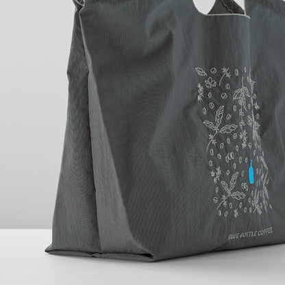 Blue bottle 藍瓶咖啡 刺繡環保購物袋 - 咖啡樹葉