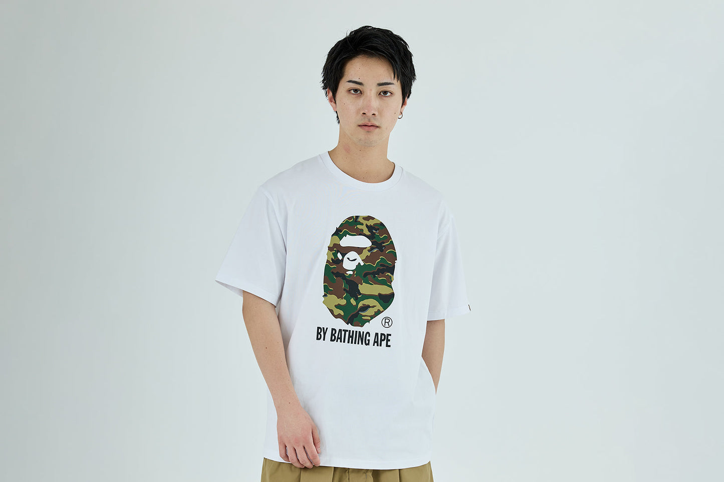 BAPE GLITCH WOODLAND CAMO TEE