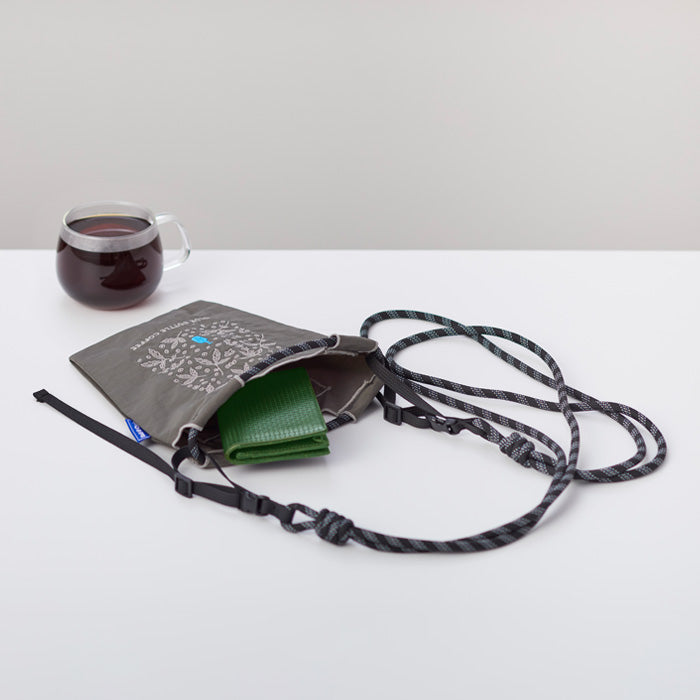 Blue bottle 藍瓶咖啡 刺繡環保袋迷你 - 咖啡葉