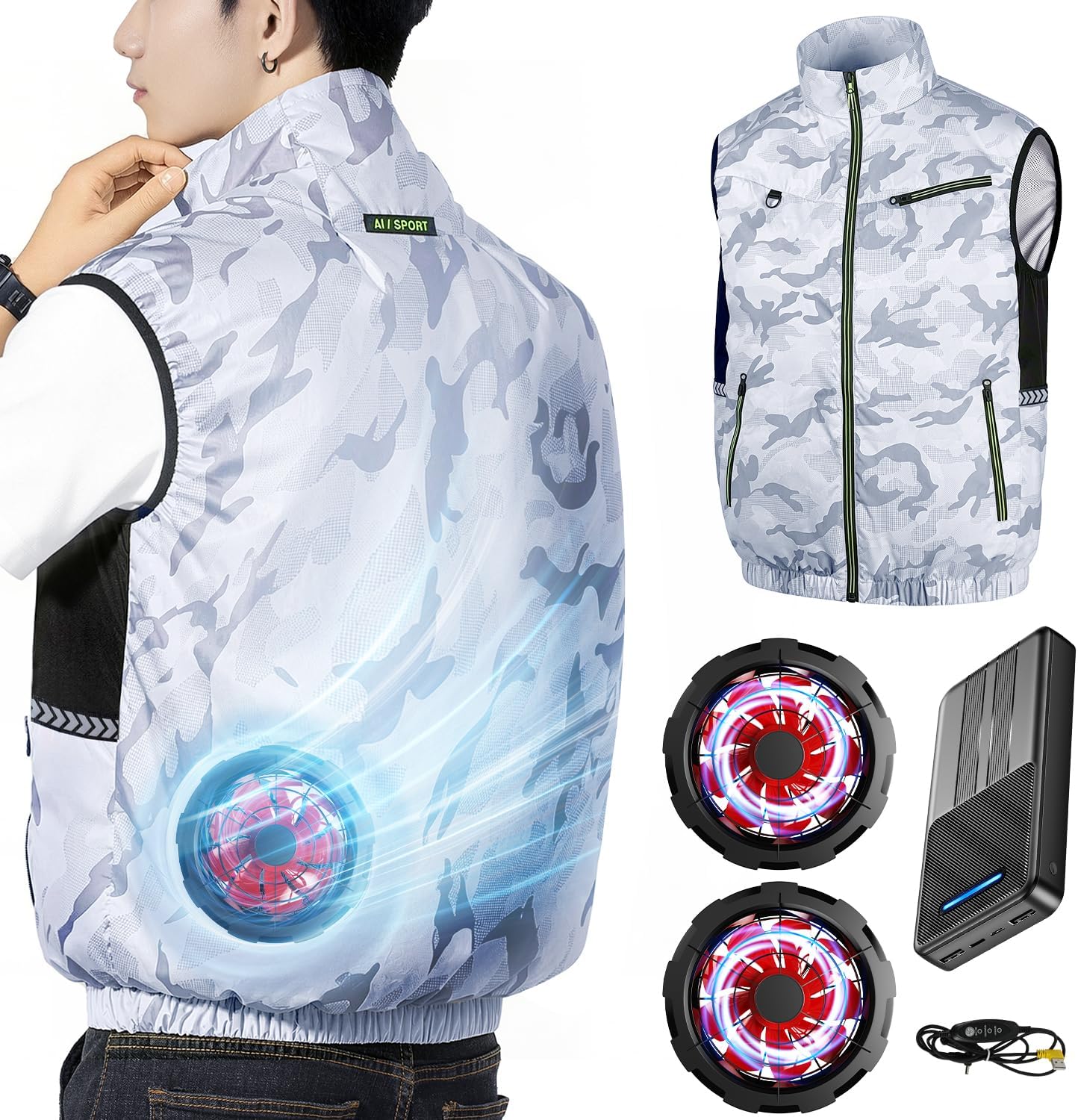 日本代購｜Noraui 空調作業服 - 2026暴風ファン 40800mAh大容量空調作業服｜Amazon JP