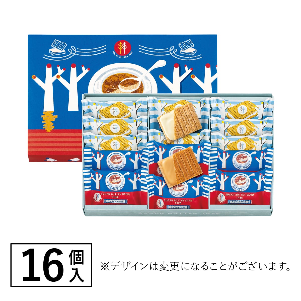 砂糖奶油樹沙瓦餅組合 16個入