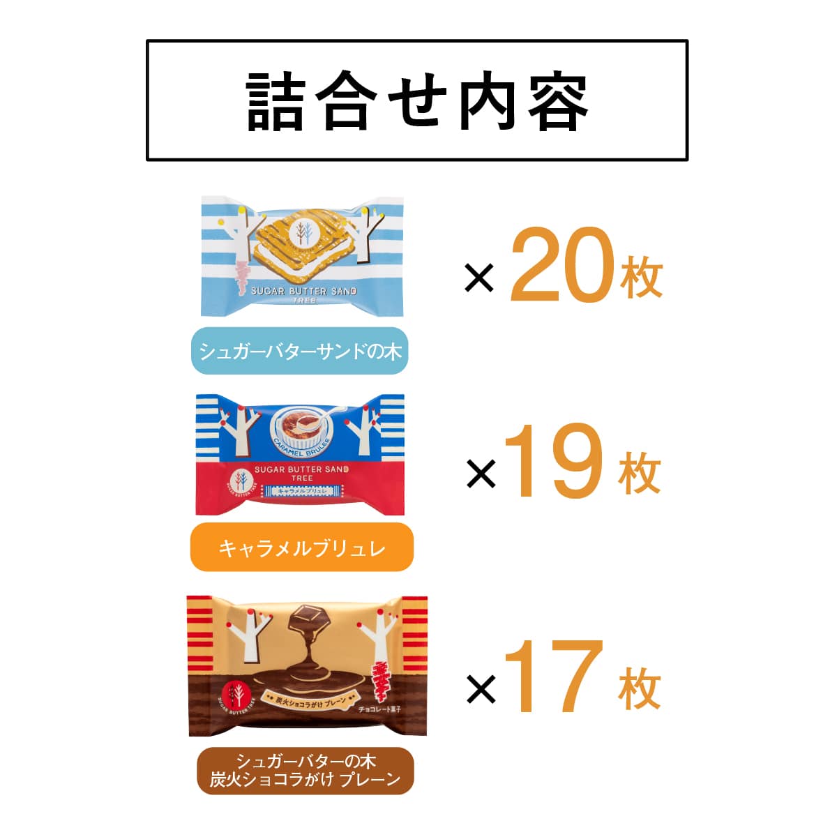砂糖奶油樹收藏盒 56袋入