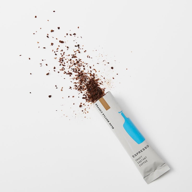 Blue bottle 藍瓶咖啡藍色瓶裝咖啡即溶咖啡與羊羹組合