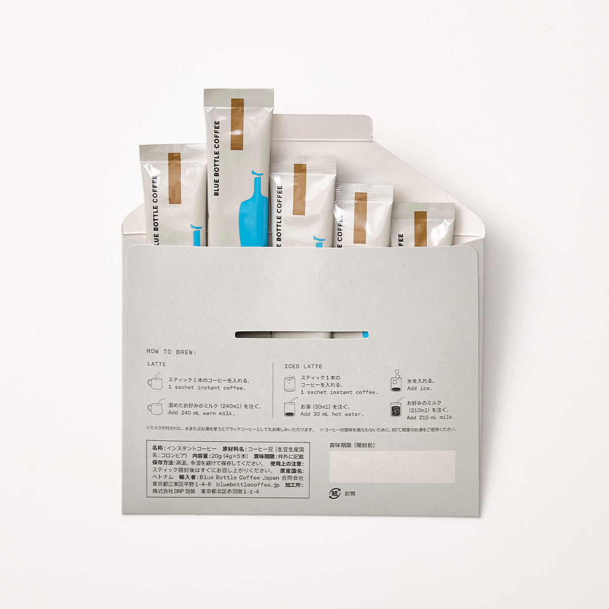Blue bottle 藍瓶咖啡【線上限定】濃縮咖啡 Craft即溶咖啡 5本組合 封筒型