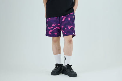 BAPE COLOR CAMO APE HEAD 單點沙灘短褲