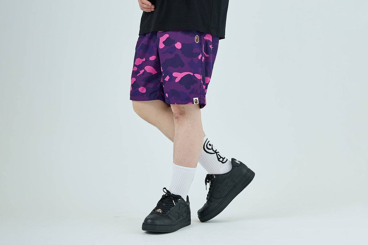 BAPE COLOR CAMO APE HEAD 單點沙灘短褲