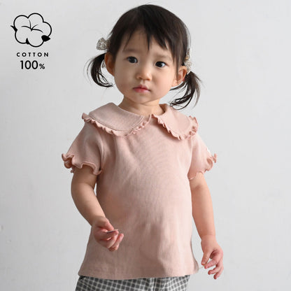 日本代購｜PUPPAPUPO T恤 - ビッグカラー 半袖 T恤｜PUPPAPUPO