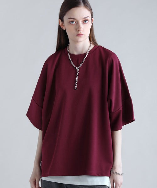 日本代購｜未知 T恤 - 5分袖ドレープドルマンT恤｜ZOZOTOWN