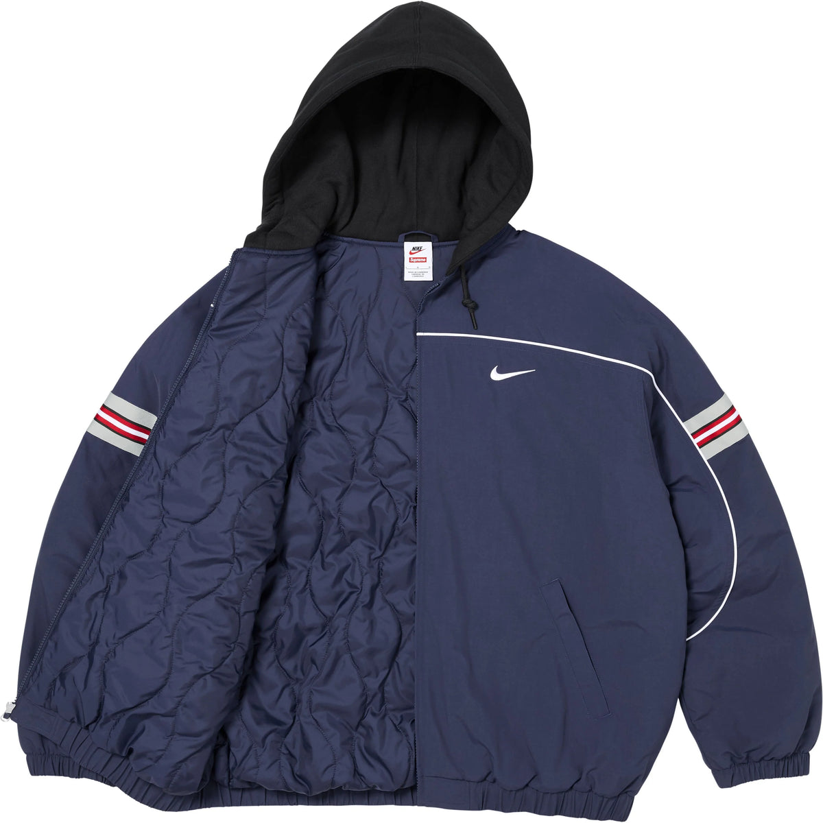 日本代購｜Supreme 外套 - ®/Nike® 尼龍連帽外套【黑色 / 大號】｜Supreme