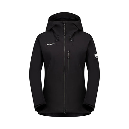 日本代購｜kajewel 【楽天市場】マムート MAMMUT トレッカーズ ソフトシェル フーデッド ジャケット アジアンフィット 101102530 レディース アウター アウトドア コート ブルゾン 登山 キャンプ 防寒 トレッキング ハイキング 暖かい 軽い タウンユース 体型カバー：KAJEWEL楽天市場店【black(0001) / S】｜樂天