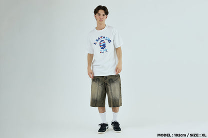 BAPE SCREEN CAMO COLLEGE TEE