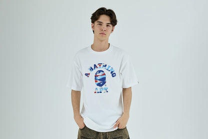 BAPE SCREEN CAMO COLLEGE TEE