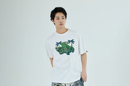 BAPE PALM RESORT CAMO MILO ON BAPE TEE