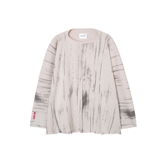 日本代購｜maroon-webstore T恤 - MAGIC STICK MATRIX RIB LS T恤 (OFF WHITE)｜樂天