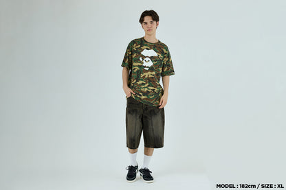 BAPE STA PATCH 13 OZ 放鬆版牛仔短褲