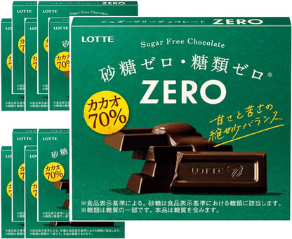 日本代購｜ロッテ ロッテ ゼロ(カカオ70%) 50g×10個｜Amazon JP