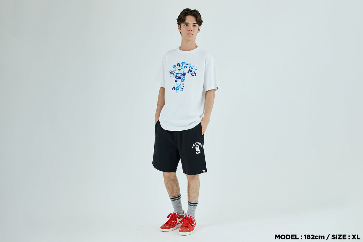 BAPE ABC CAMO COLLEGE MILO TEE