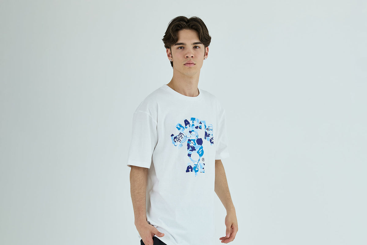 BAPE ABC CAMO COLLEGE MILO TEE