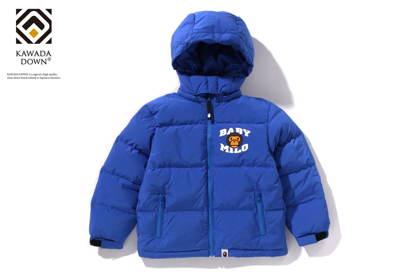 BAPE BABY MILO ZIP HOODIE DOWN JACKET