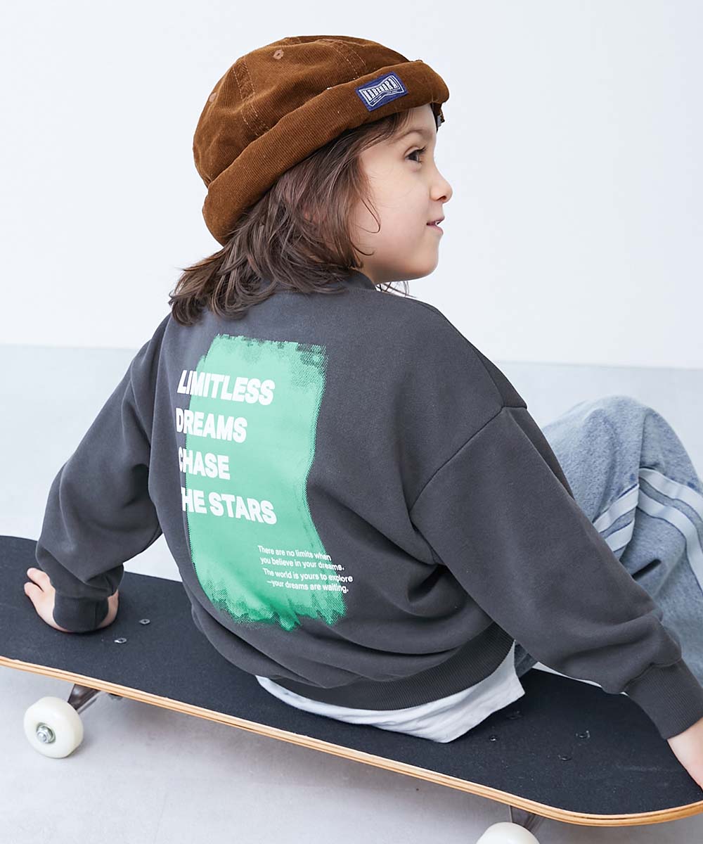 日本代購｜devirockstore 【楽天市場】【LIMITED SALE 最大12%OFF】デビラボ BIGシルエット プリント トレーナー 子供服 キッズ ベビー服 男の子 女の子 オーバーサイズ トレーナー トップス：devirock 楽天市場店【013-風景-ペールグレー / 110】｜樂天