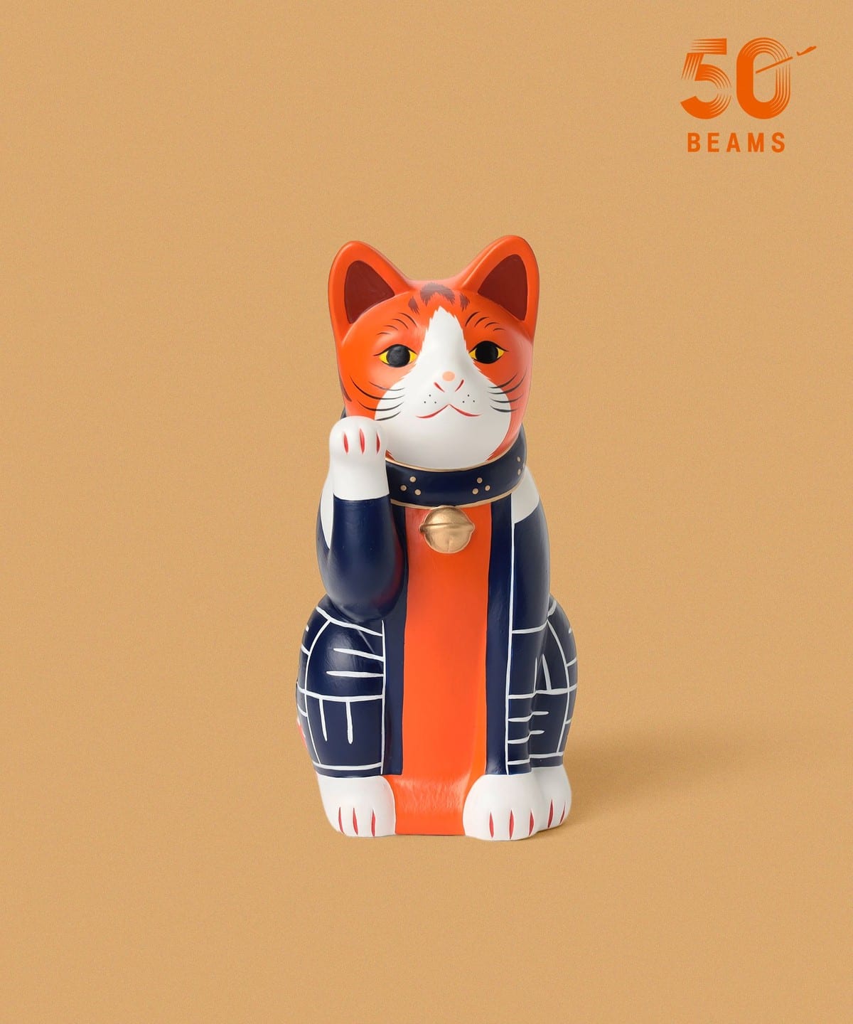 日本代購｜BEAMS BEAMS JAPAN 【別注】中外陶園 / お祭り 招き猫 右手 5号｜BEAMS