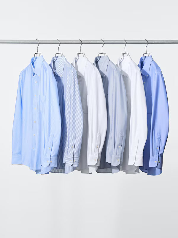 日本代購｜UNIQLO 襯衫 - 超無須熨燙彈性襯衫/按扣式 3XL｜UNIQLO