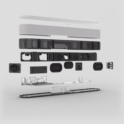 日本代購｜Sonos 【支持Dolby Atmos的条形音箱和迷你低音炮套装】Sonos 声吧 Beam（光束）白色 + 低音炮 Sub Mini（Sub Mini）白色｜Amazon JP