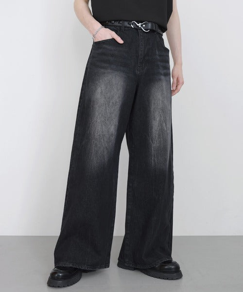日本代購｜LILL 寬褲 - 13oz 復古洗寬褲｜ZOZOTOWN