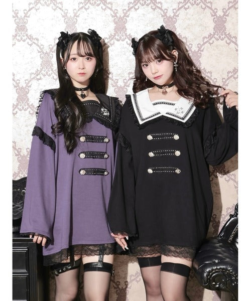 日本代購｜NOEMIE T恤 - tシャツ ナポレオンセーラーチュニック｜ZOZOTOWN