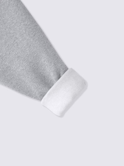 日本代購｜GU ヘビーウェイトスウェットコクーンフルジップパーカ(オーバーサイズフィット)【GRAY / M】｜GU