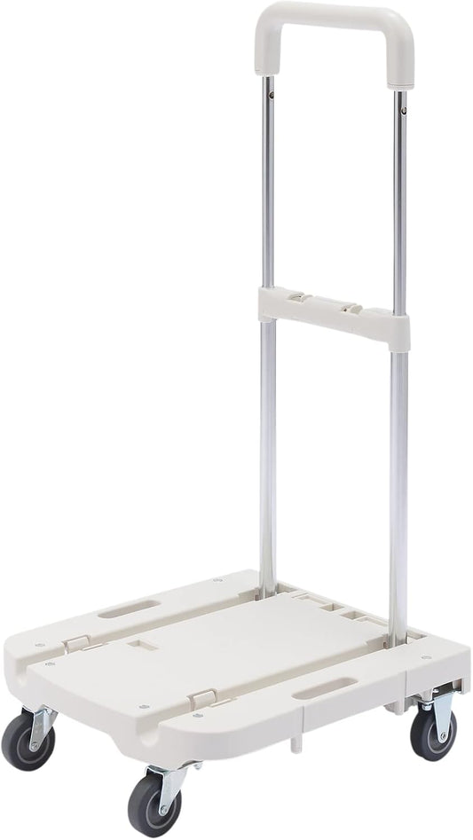 日本代購｜無印良品のストアを表示 無印良品 持ち手の高さを変えられるポリプロピレン台車 幅39×奥行44×高さ62?87.5cm 12823506 台車 折り畳み 軽量｜Amazon JP