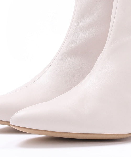 日本代購｜ALUNE 短靴 - キトゥンヒール短靴 女款【銀色 / 23.5cm】｜ZOZOTOWN