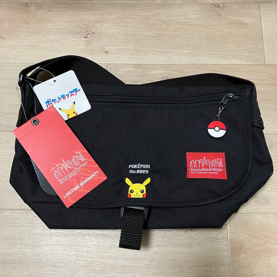 日本代購｜曼哈頓便攜 皮卡丘 肩背包 - 黑色 肩背包｜Mercari