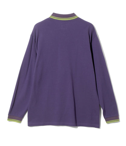 日本代購｜NEPENTHES 長袖 polo 衫 - Shawl Collar L/S Polo - 棉質 Pique｜NEPENTHES ONLINE STORE