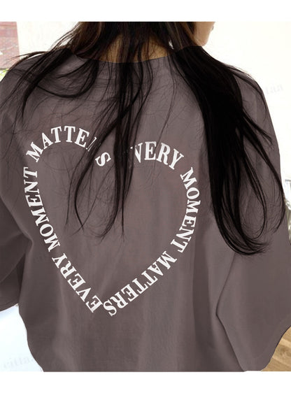 日本代購｜GRL ハートロゴプリントTシャツ[pm255a]【オートミール / F】｜GRL