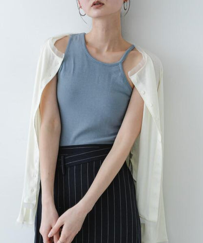 日本代購｜SENSE OF PLACE by URBAN RESEARCH SENSE OF PLACE by URBAN RESEARCH カップ付き キャミソール アシメネックカップツキキャミソール【ブラック / ONE】｜ZOZOTOWN