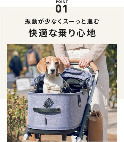 日本代購｜AIRBUGGY 寵物推車 - DOME3 SET XL 深度加深寵物推車｜Amazon JP