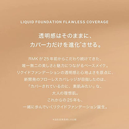 RMK 液狀粉底液 Flawless Coverage 200L 30毫升 液狀粉底液 底妝液 美容液成分配方粉底液 高遮瑕力