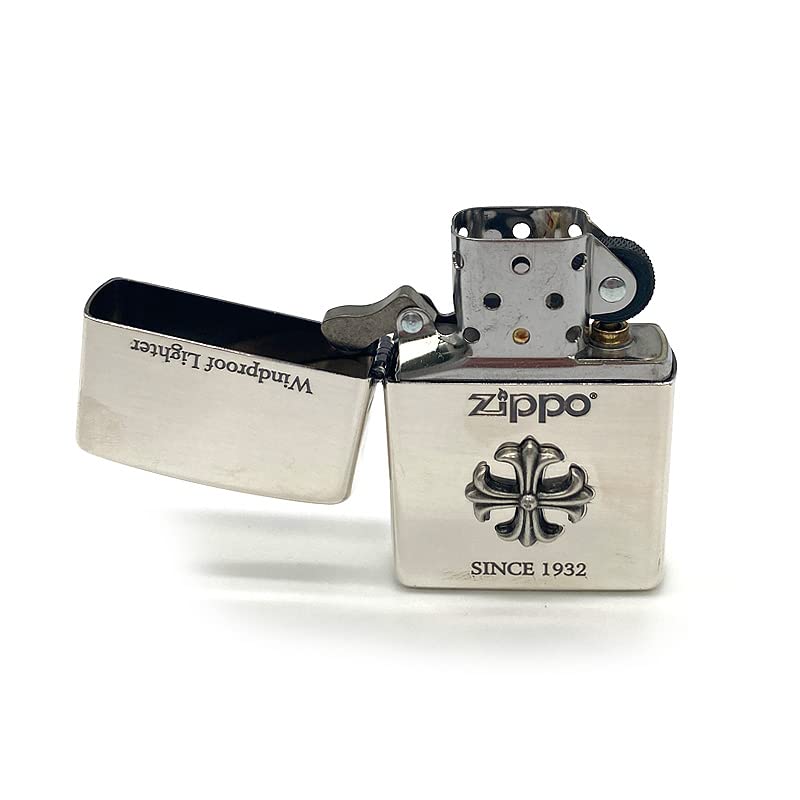 ZIPPO 打火機 油打火機 經典銀色拋光款 帶禮盒 附替換芯 防風設計 適合收藏與送禮 2CM-1